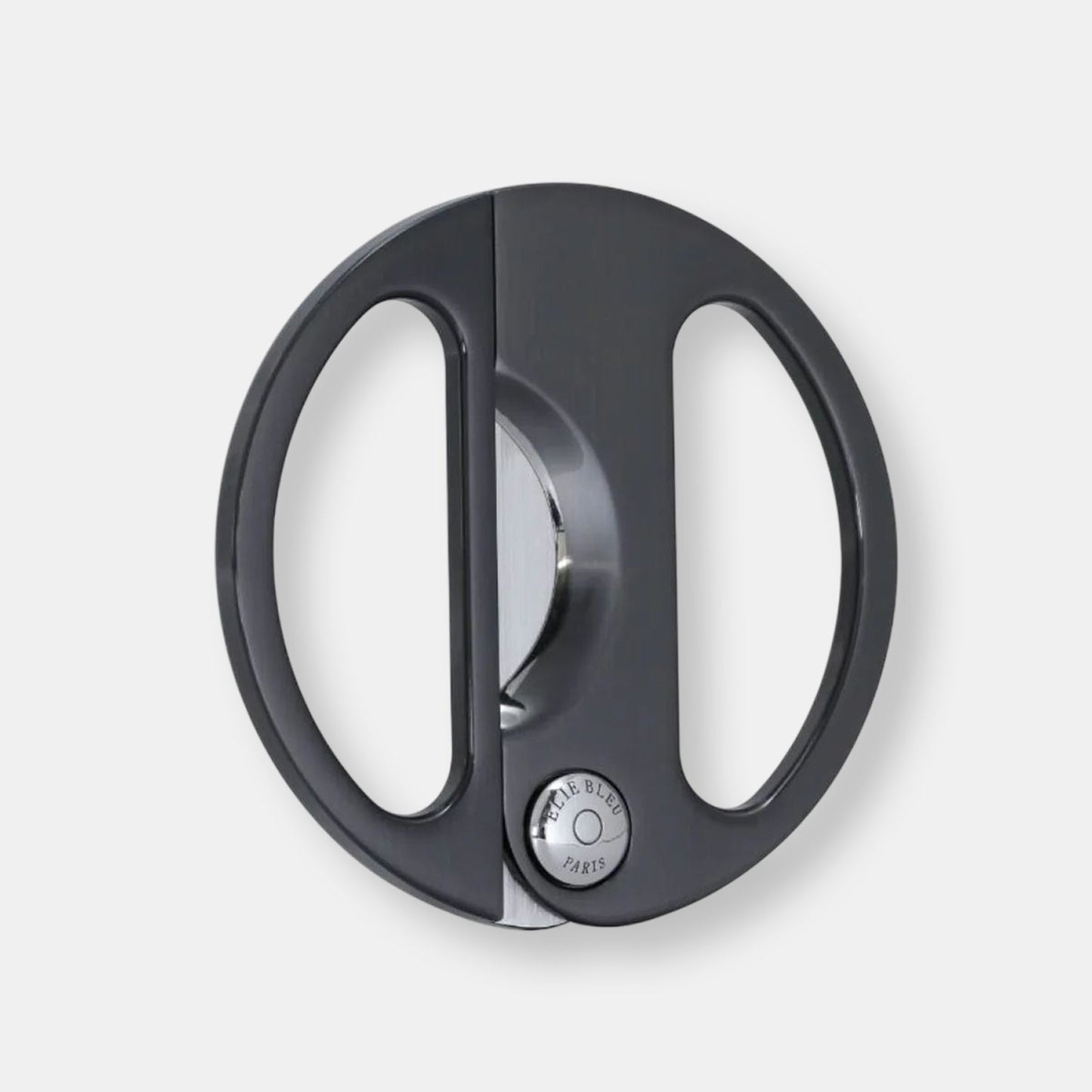 Coupe cigare ebc-2 polished black ip silvertone button