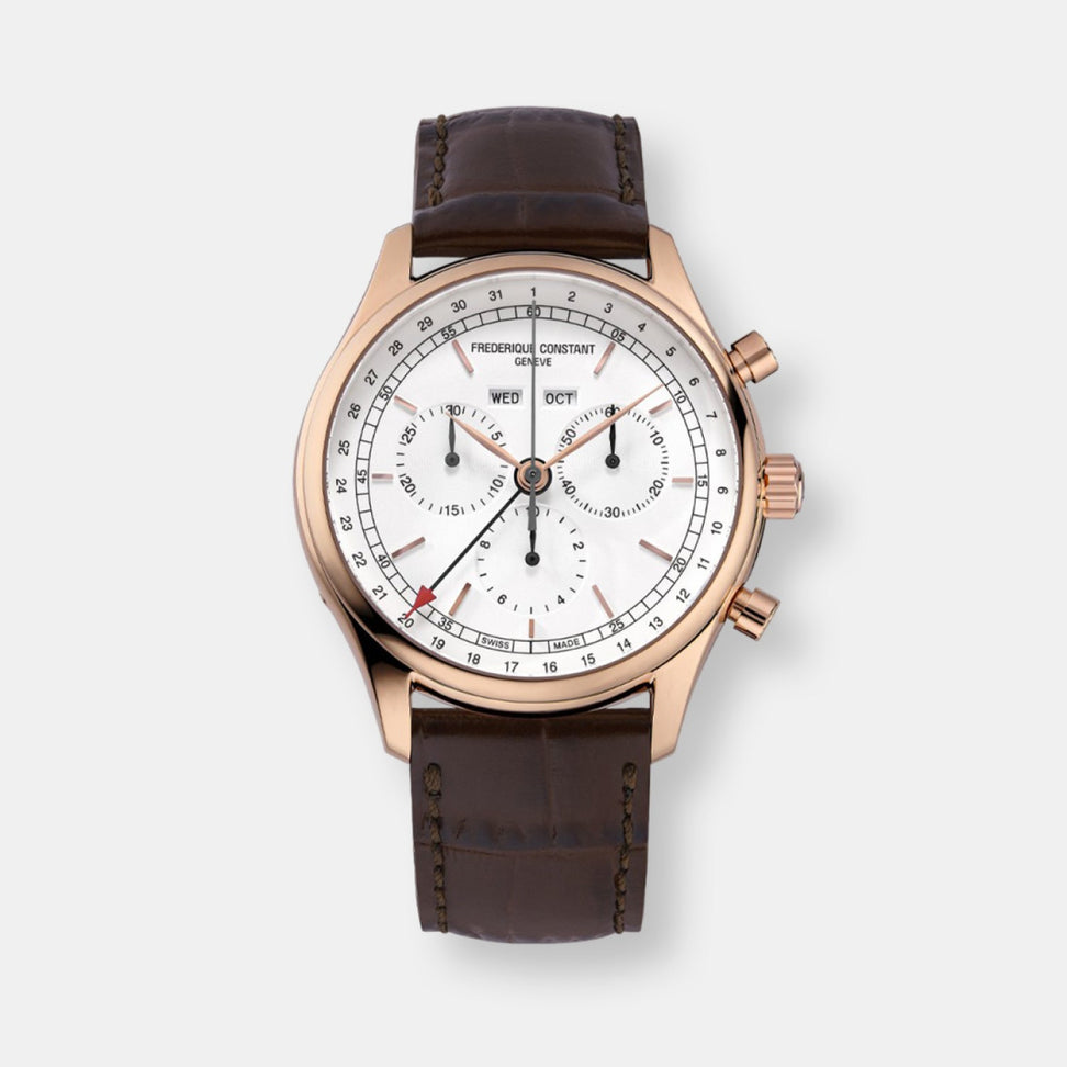Montre classics quartz chronographe triple calendrier