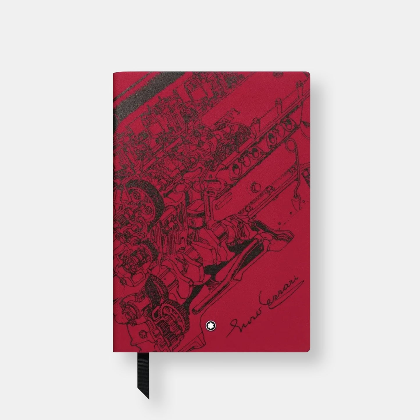 Carnet #146 petit format, great characters enzo ferrari, rouge, ligné
