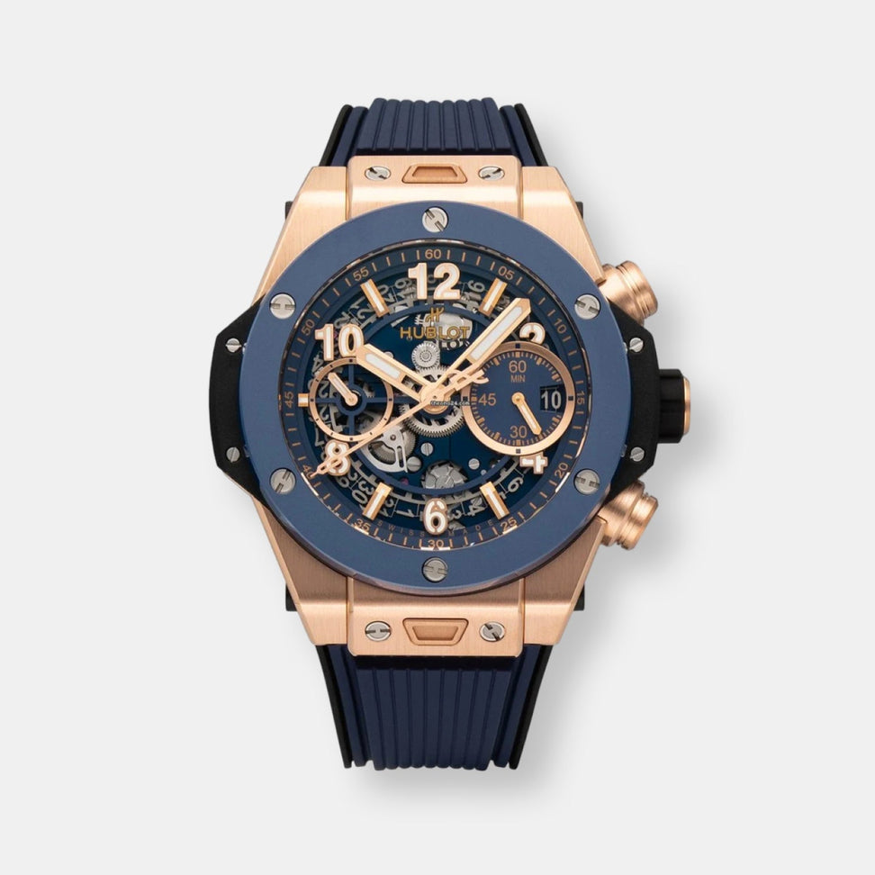 Montre big bang unico king gold blue ceramic 42mm