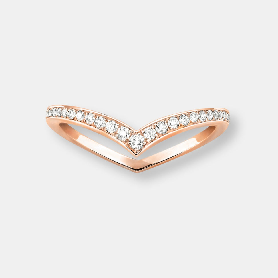 Bague alliance fiery pavée