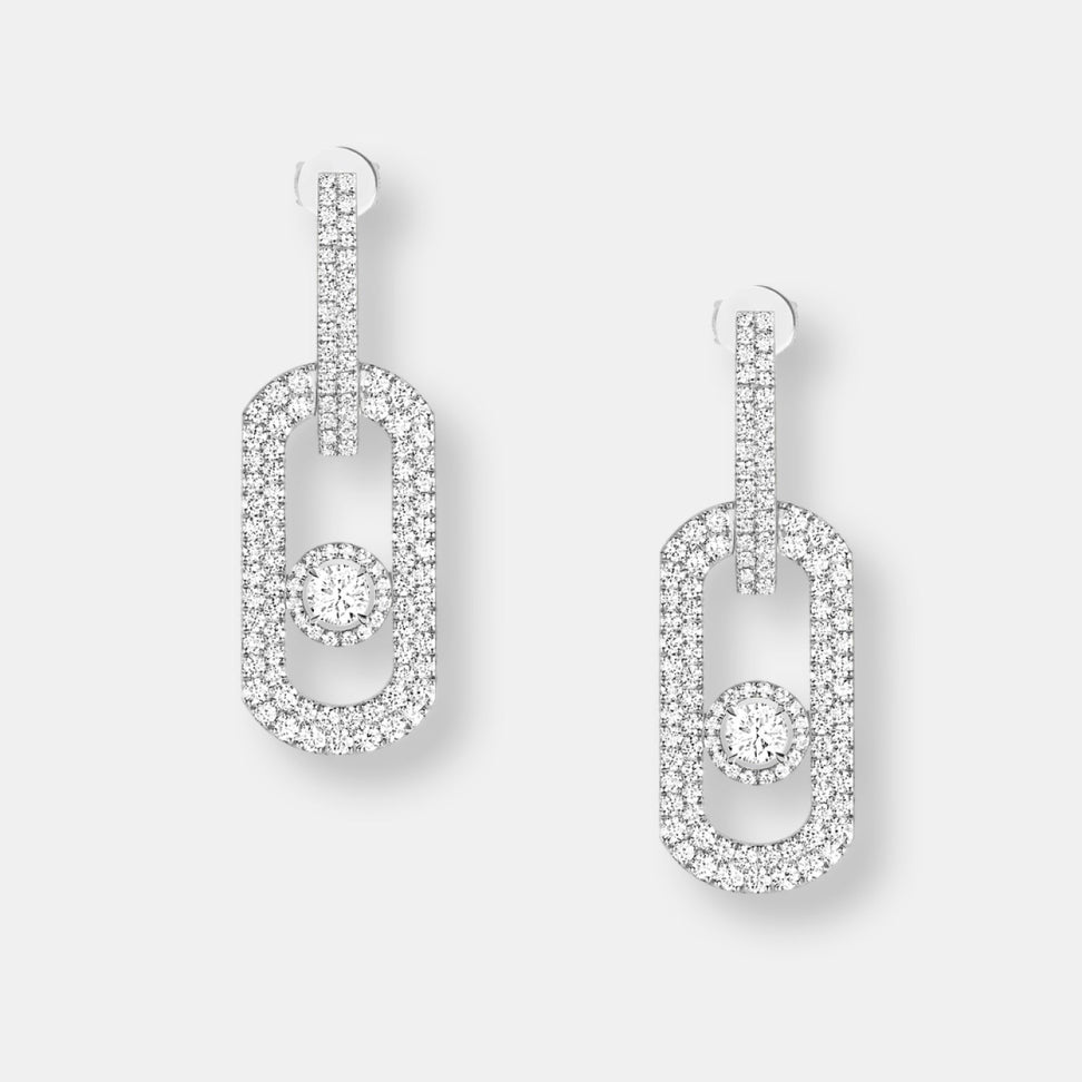 Boucles d'oreilles pendantes move citizen xl pavées