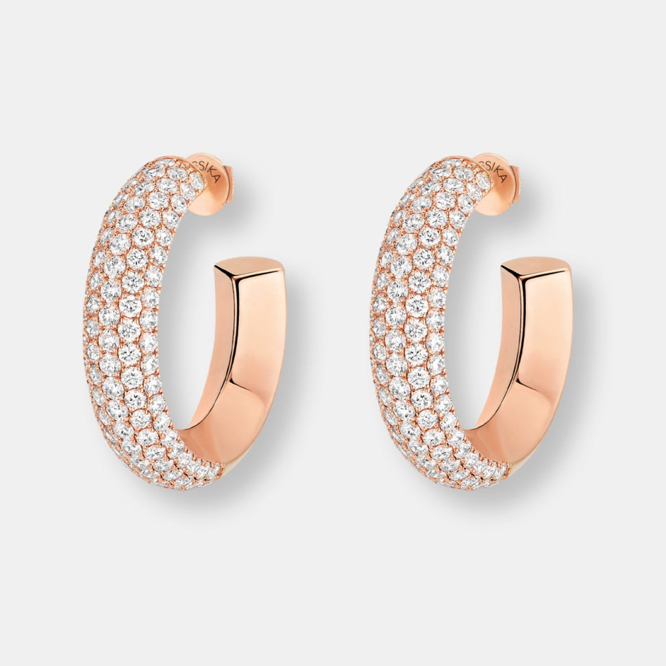 Boucles d'oreilles créoles divine enigma pm