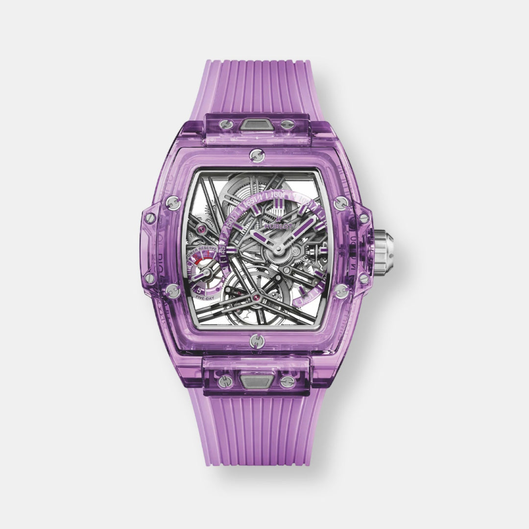 Montre spirit of big bang tourbillon purple sapphire