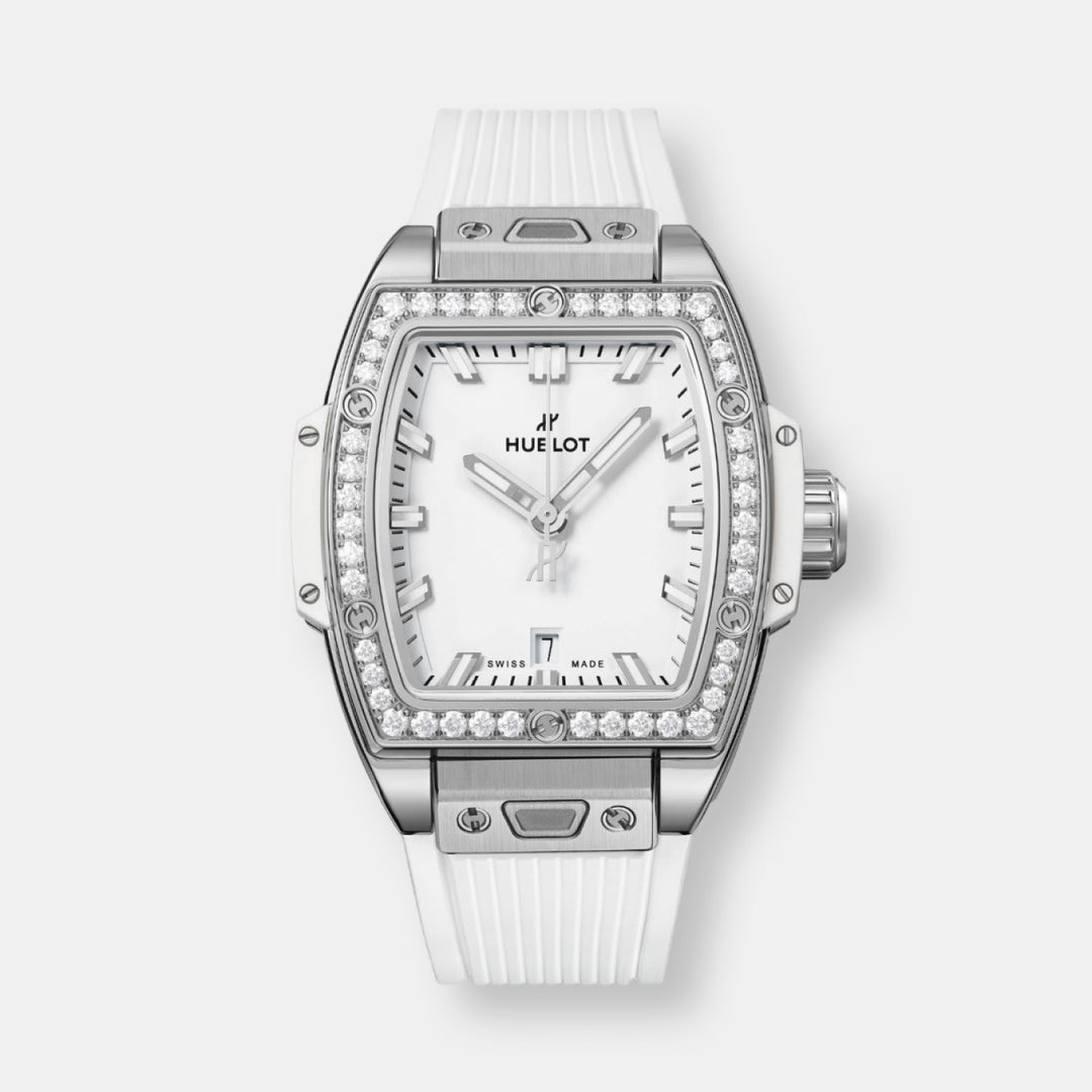 Montre spirit of big bang steel white diamonds