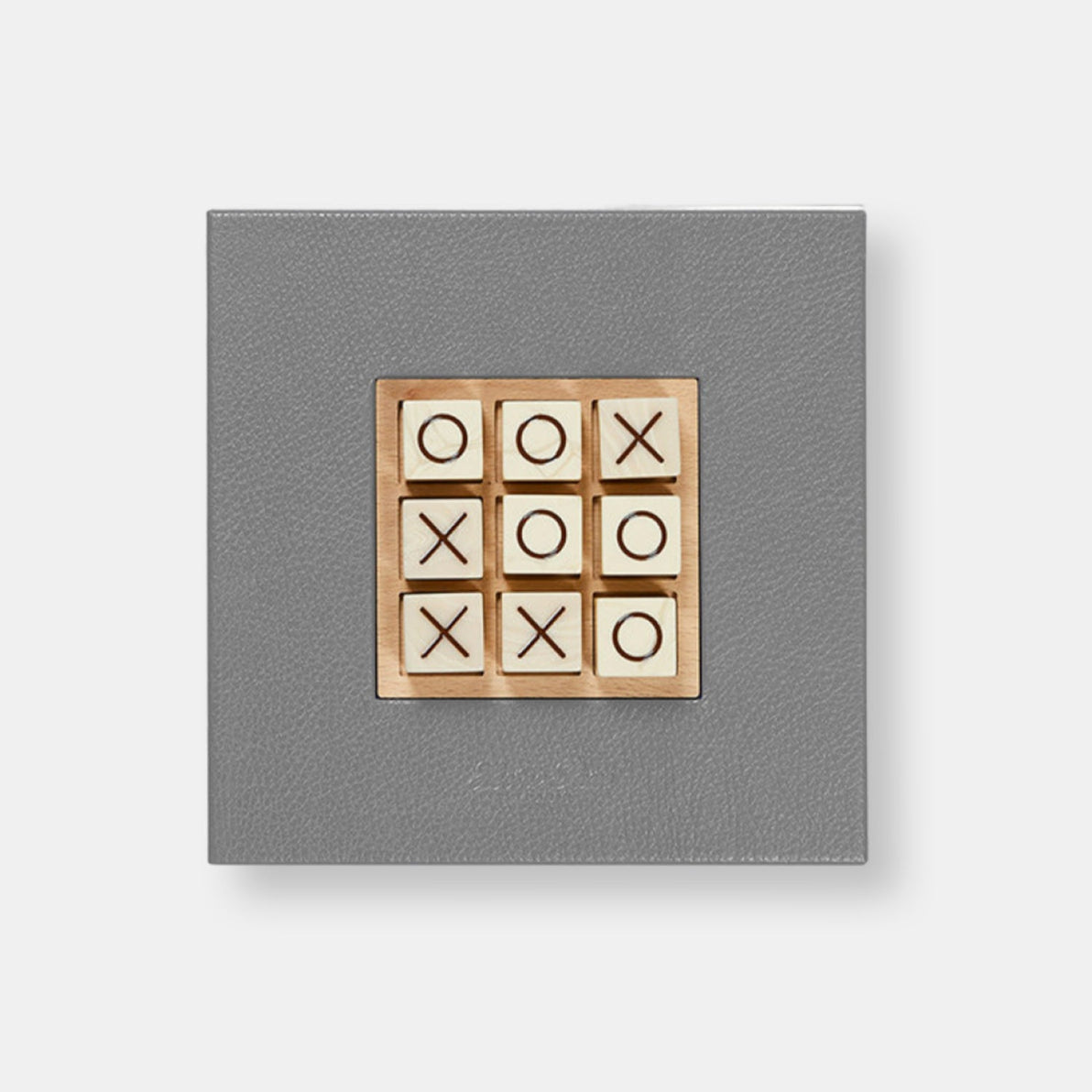 Tic tac toe buffle gris