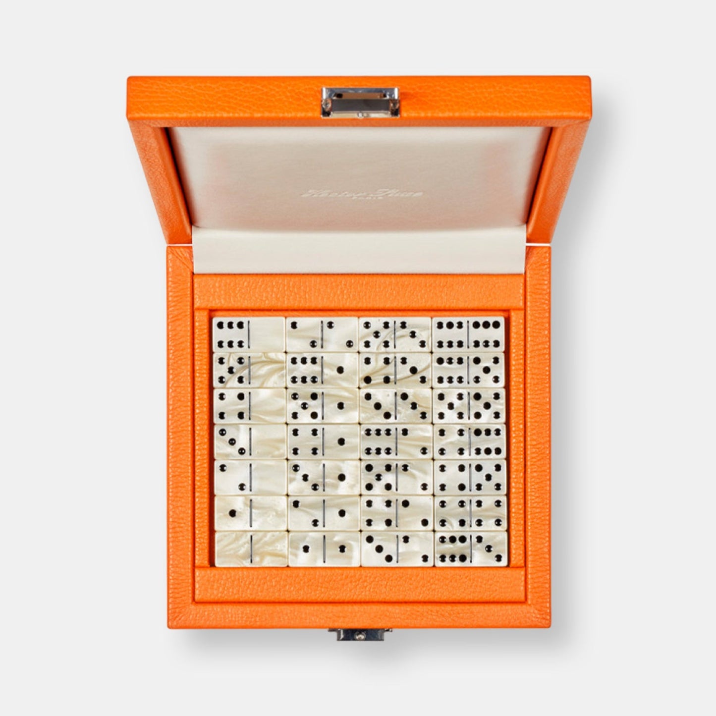 Coffret dominos deluxe buffle orange
