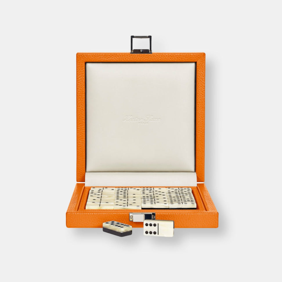 Coffret dominos deluxe buffle orange