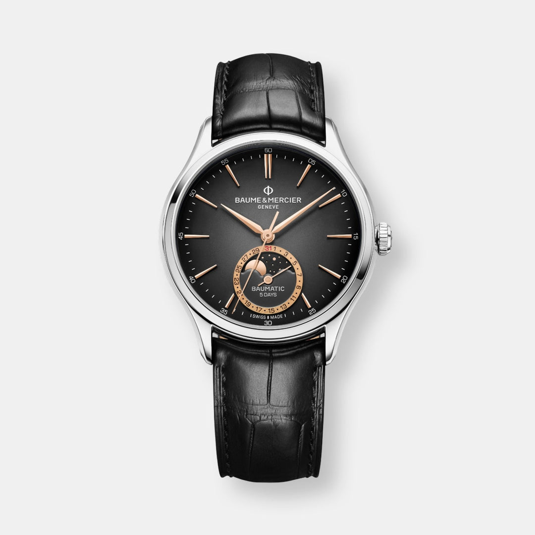 Montre clifton automatqiue phase de lune date