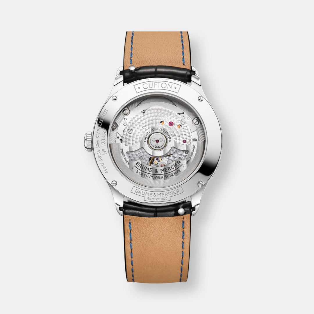 Montre clifton automatqiue phase de lune date