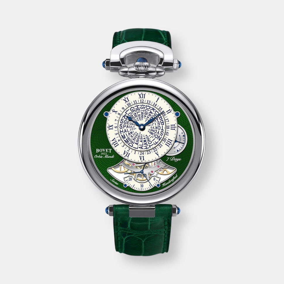 Montre orbis mundi en titane grade 5, collection fleurier 19thirty, série limitée à 50 exemplaires, 42mm