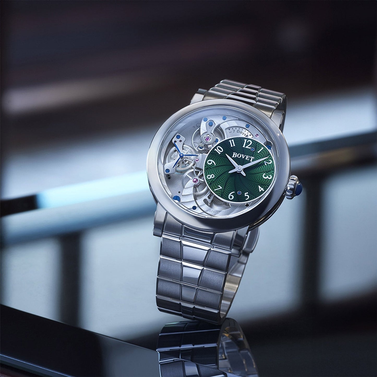Montre recital 12 en titane et cadran vert