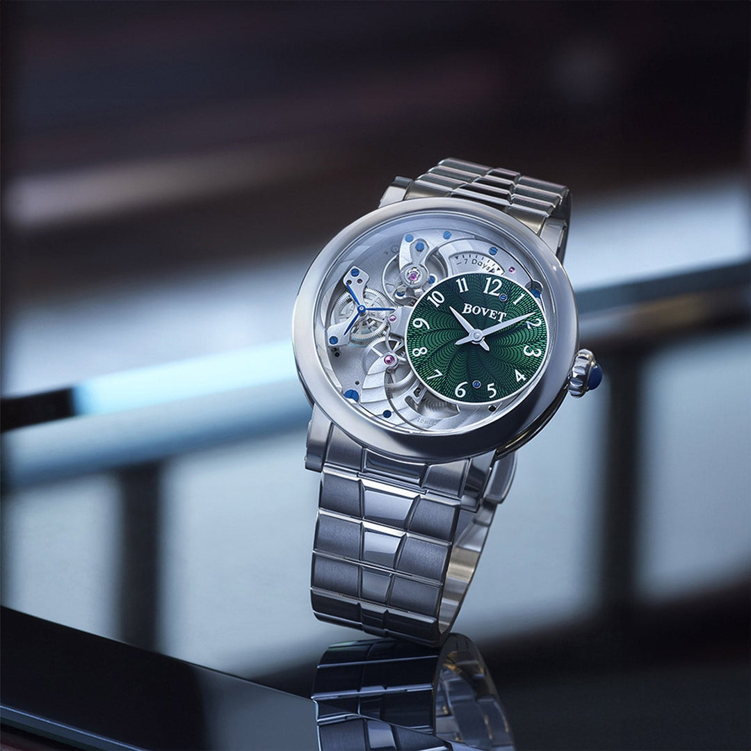 Montre recital 12 en titane et cadran vert