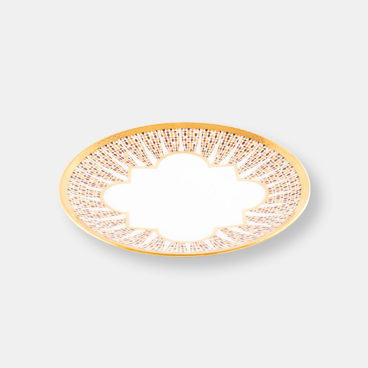 Coffret de 2 assiettes à dessert cavalier royal