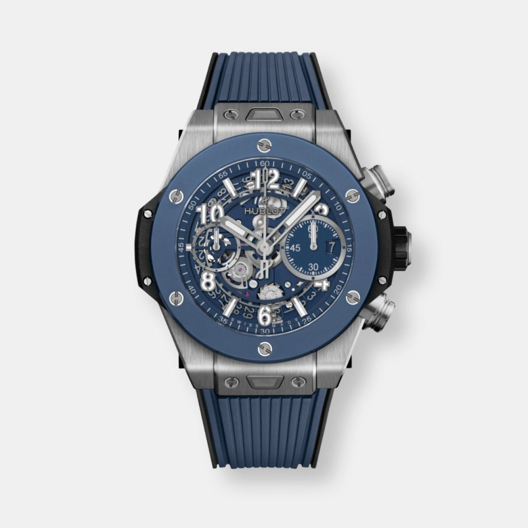 Montre big bang unico titanium blue ceramic