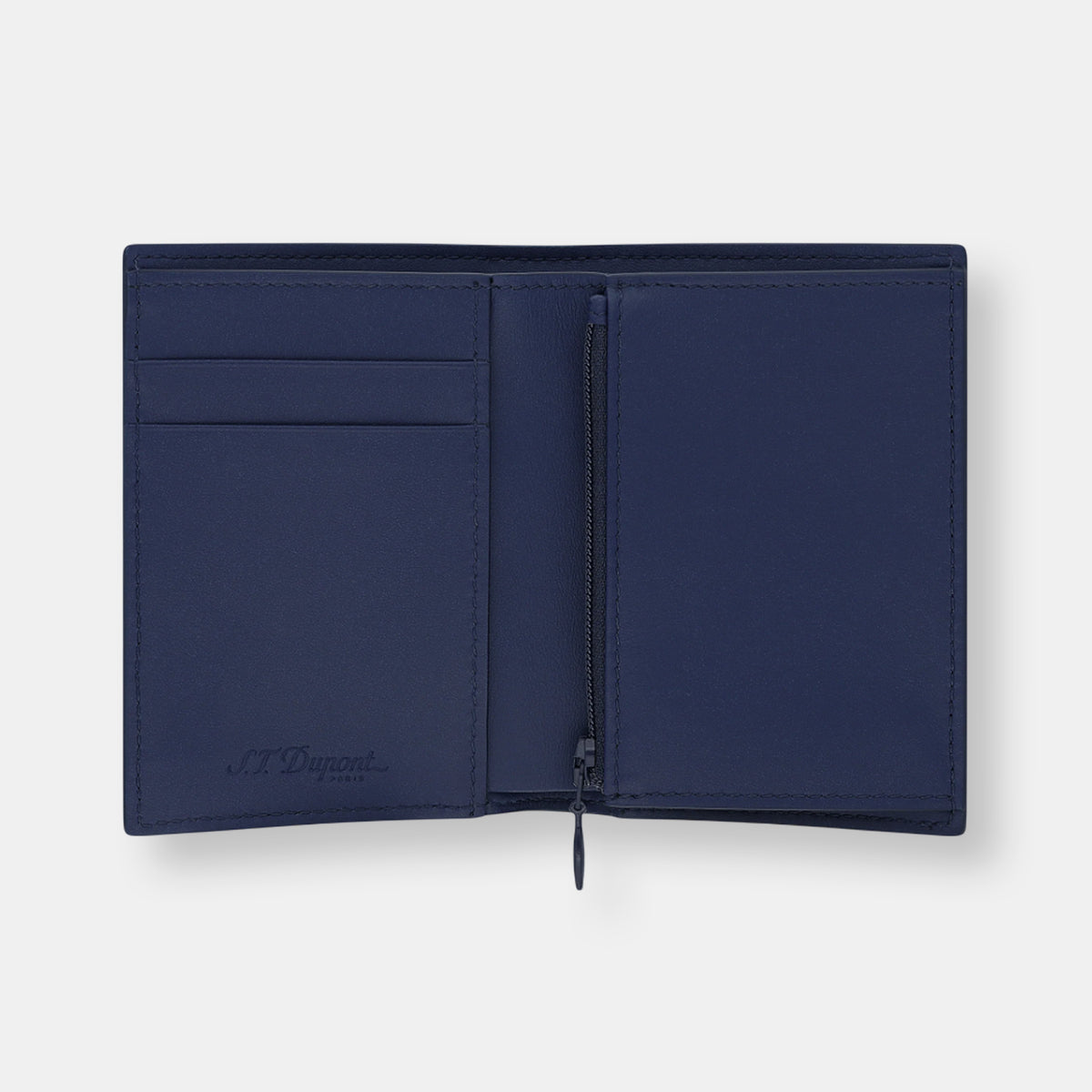 Mini portefeuille vertical 2 cartes & porte-monnaie firehead bleu