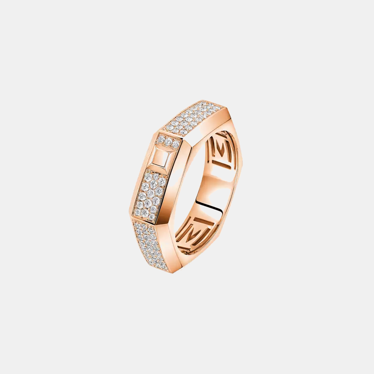 Bague pavée Moderniste MM