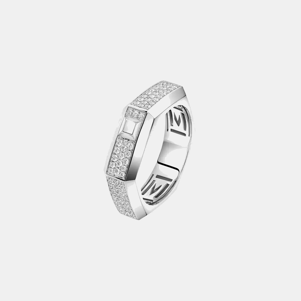 Bague pavée Moderniste MM