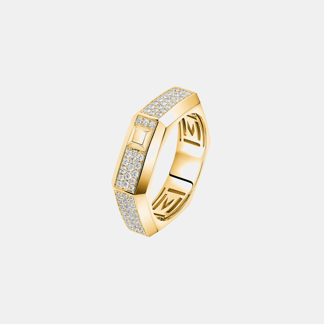 Bague pavée Moderniste MM