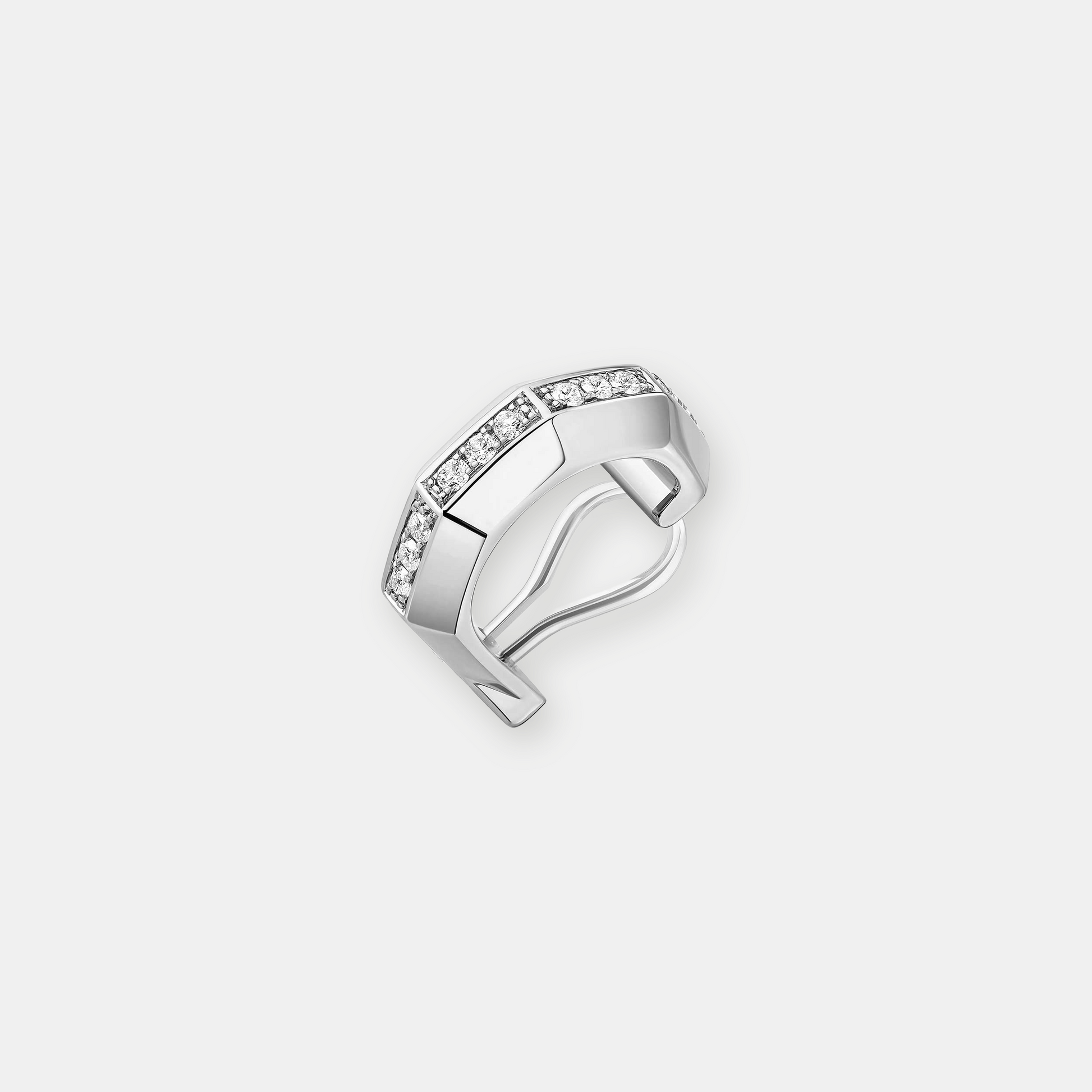 Mono boucle d'oreille top clip moderniste