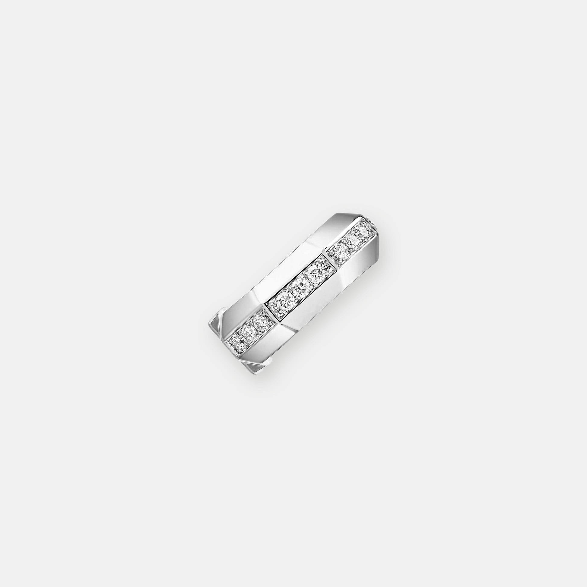 Mono boucle d'oreille top clip moderniste