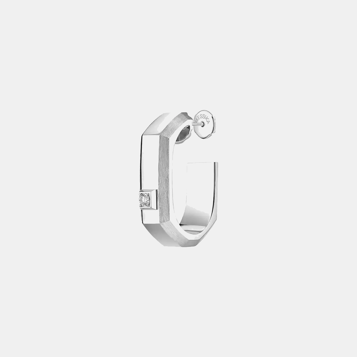 Mono boucle d'oreille mm moderniste