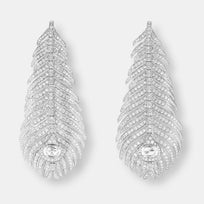 Pendants d'oreilles plume de paon