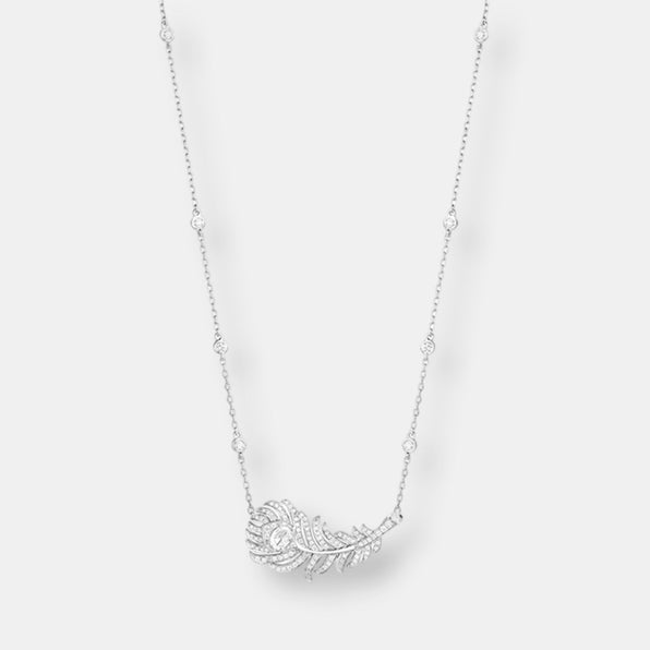 Pendentif plume de paon