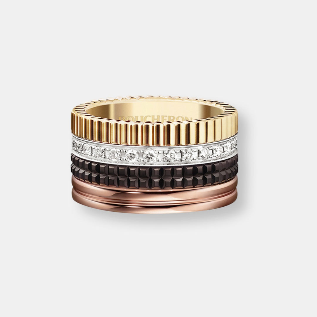 Bague quatre classique large