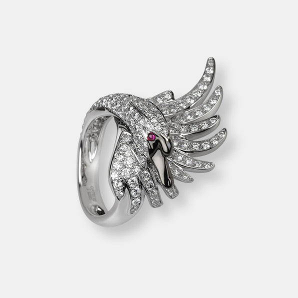 Bague cypris, le cygne