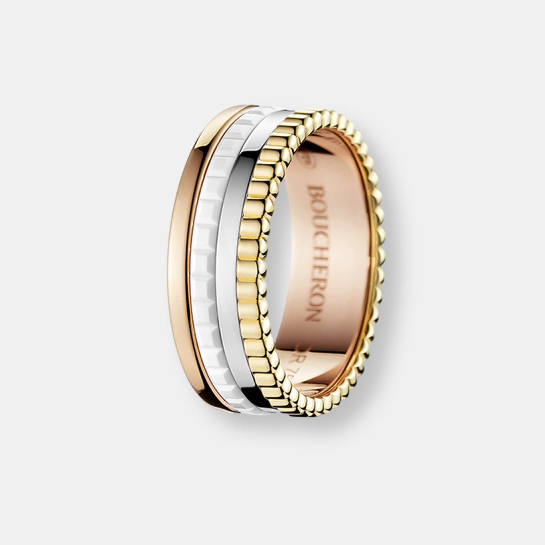 Bague quatre white edition small