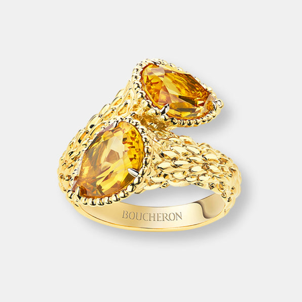 bague toi et moi serpent bohème, motifs s