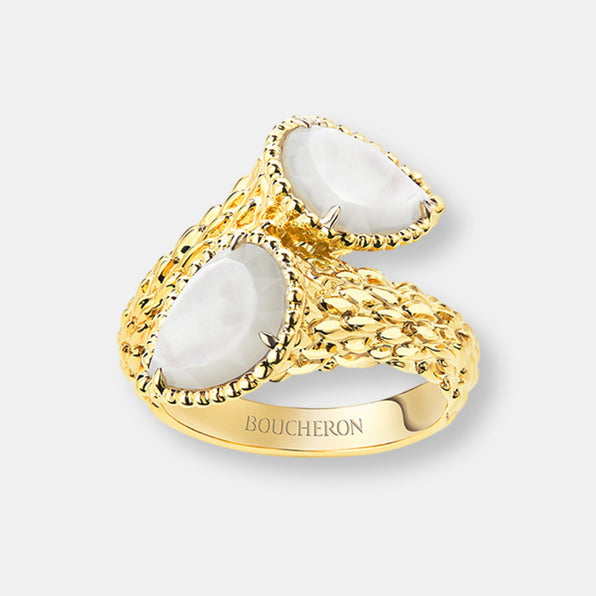 Bague toi et moi serpent bohème, motifs s