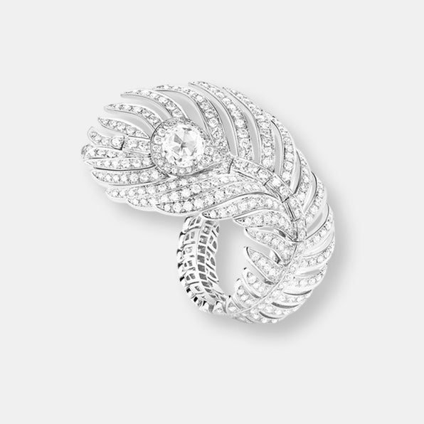 Bague plume de paon, grand modèle