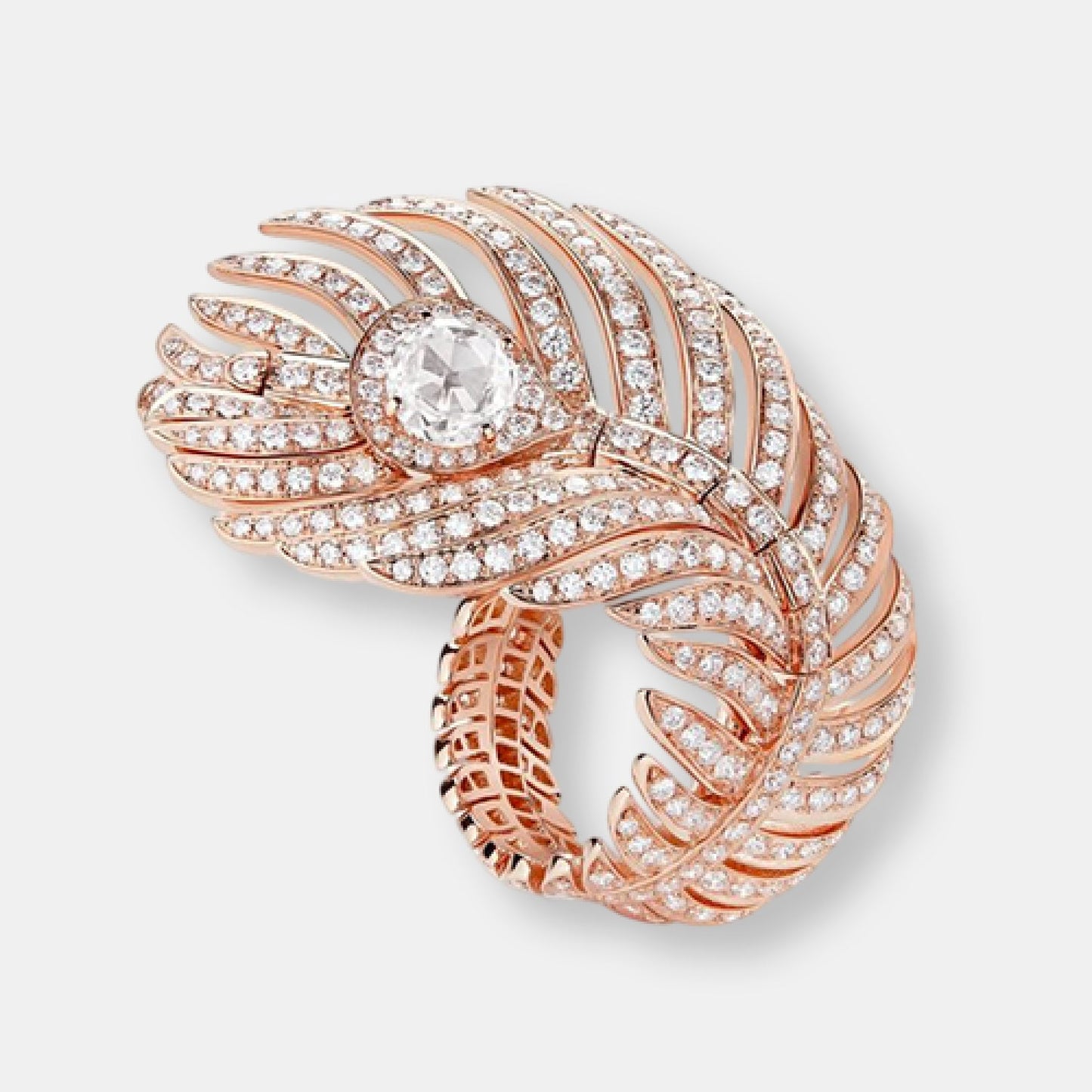 Bague plume de paon, grand modèle