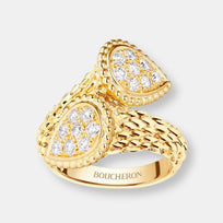 Bague toi et moi serpent bohème motif s