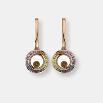 Boucles d'oreilles dormeuses happy diamonds