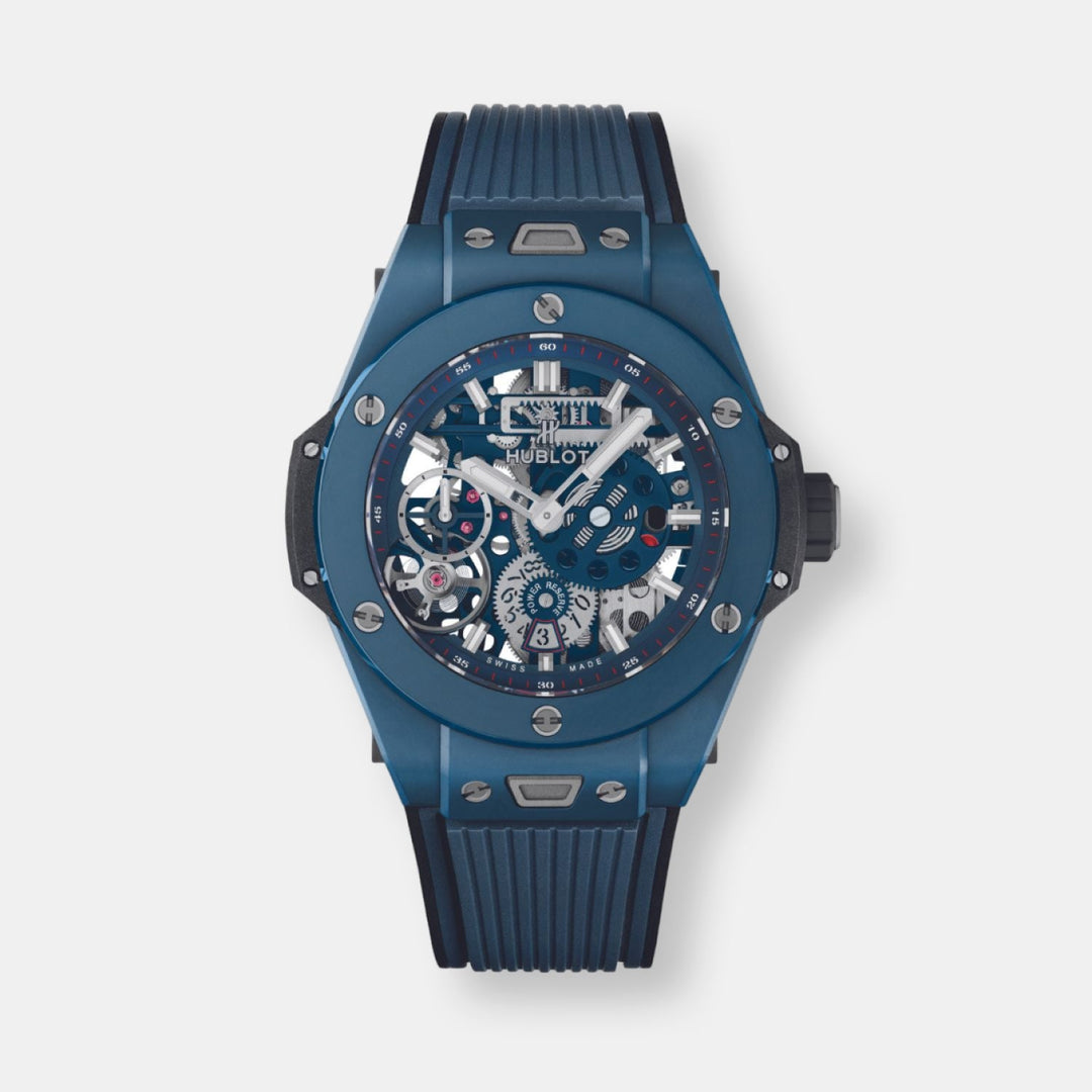 Montre big bang meca-10 céramique bleu