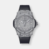 Montre big bang one click steel pavé