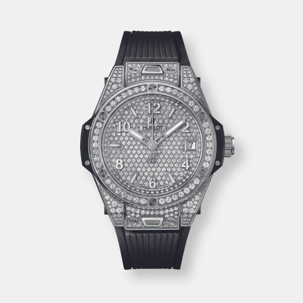 Montre big bang one click steel pavé