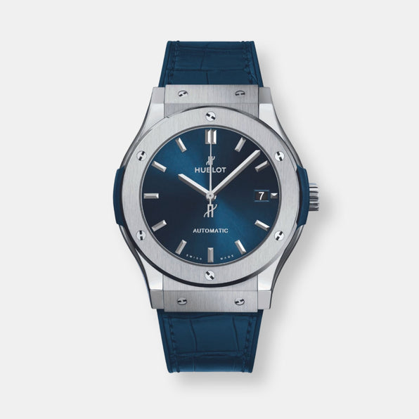 Montre classic fusion titanium bleu