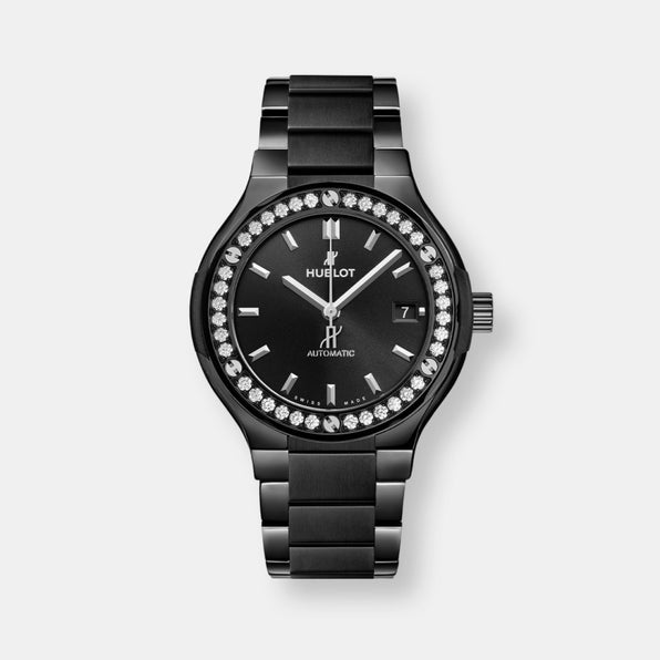 Montre classic fusion black magic bracelet diamonds