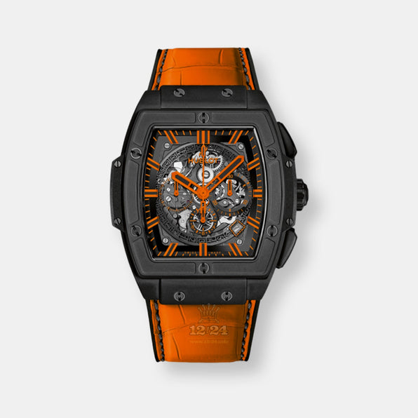 Montre spirit of big bang chronograph all black orange