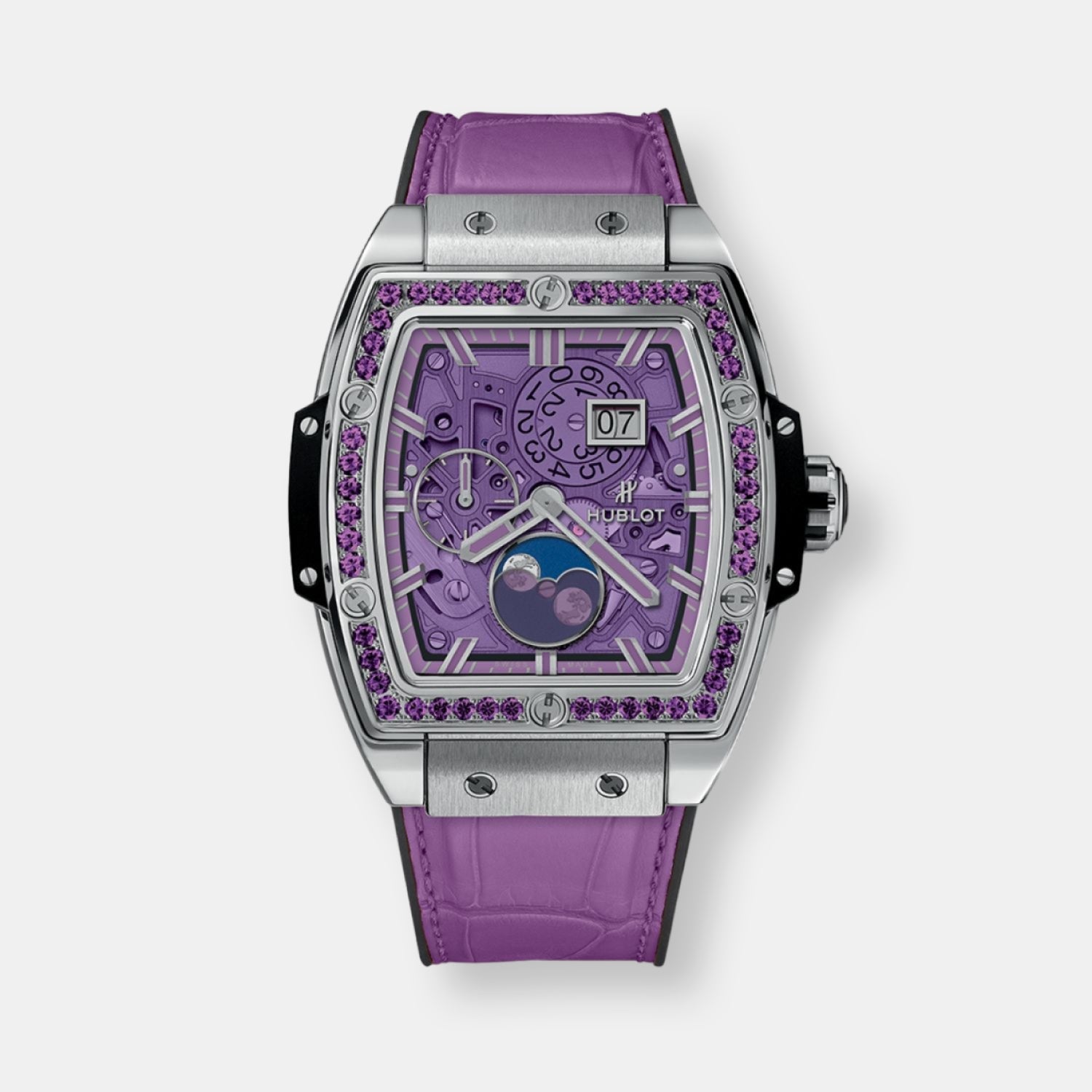 Montre spirit of big bang moonphase titanium purple