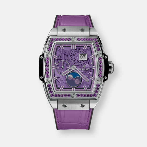 Montre spirit of big bang moonphase titanium purple