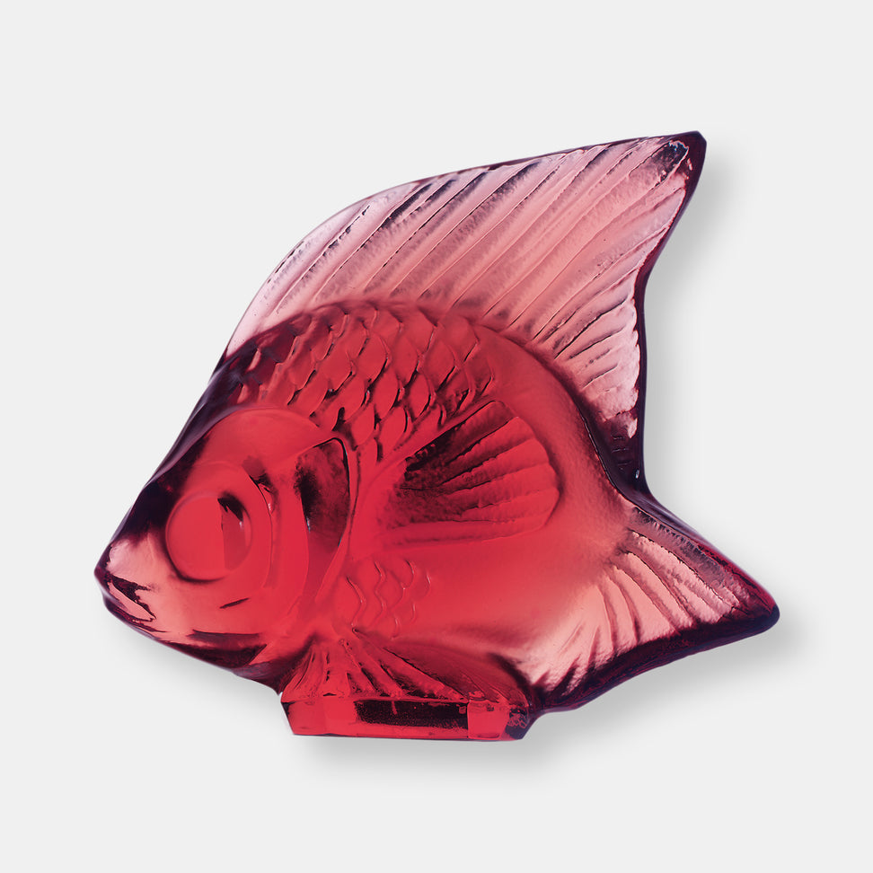 Sculpture poisson rouge or