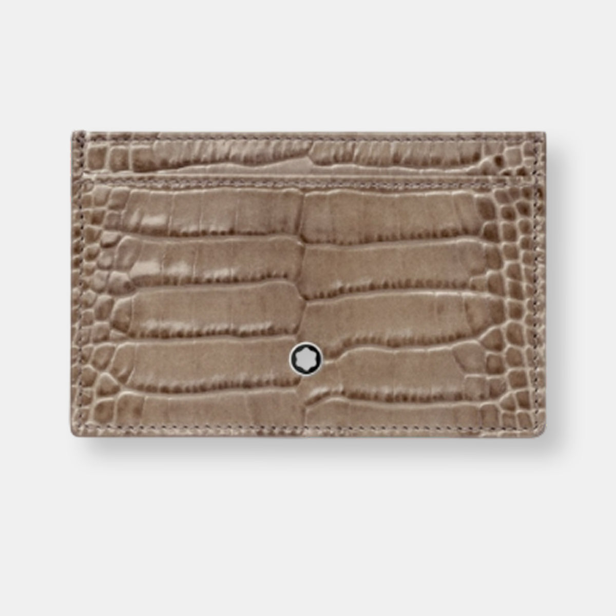 Porte cartes 2cc en cuir imitation alli taupe