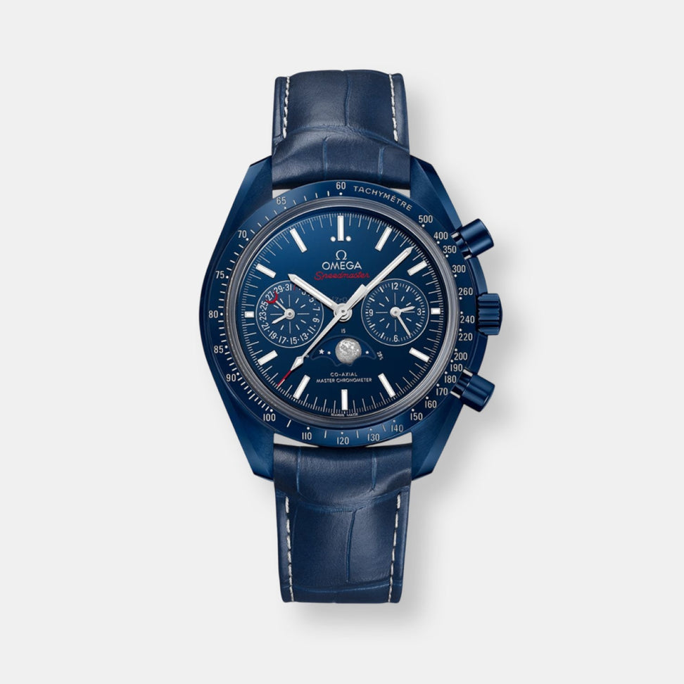 Montre speedmaster phases de lune co axial master chronometer moonphase chronograph 44,25 mmblue side of the moon