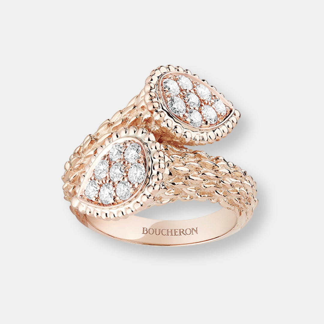 bague toi et moi serpent bohème motif s