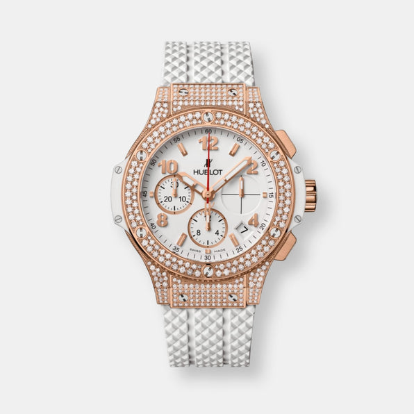Montre big bang gold white pavé